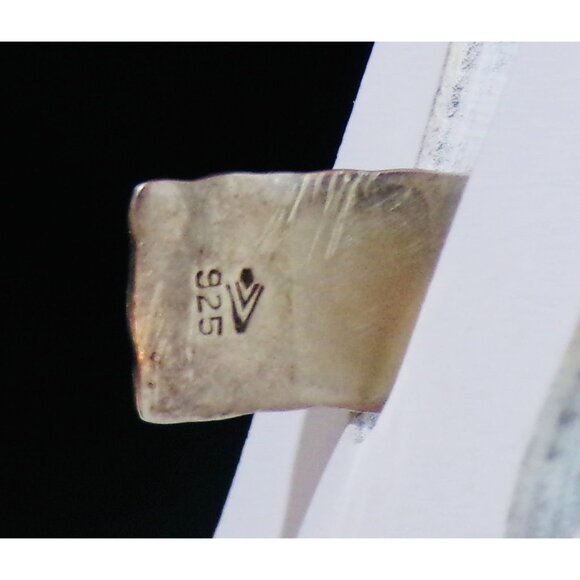 Retired Silpada Silver 925 chunky Hammered Cuff B0851 Artisan unisex signed - Picture 3 of 5